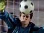 English video lesson: Top soccer shootout. Listening comprehension, vocabulary, grammar: word order - here he goes