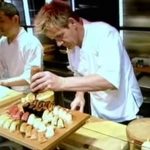 English video lesson: Gordon Ramsay makes sushi. Listening comprehension, vocabulary, grammar: past participle - make vs made